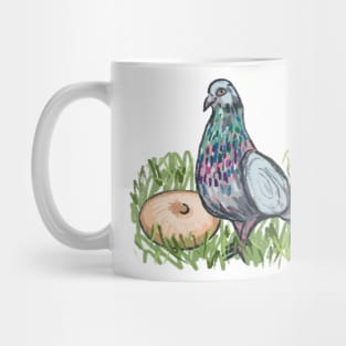 Bird and a bagel Mug